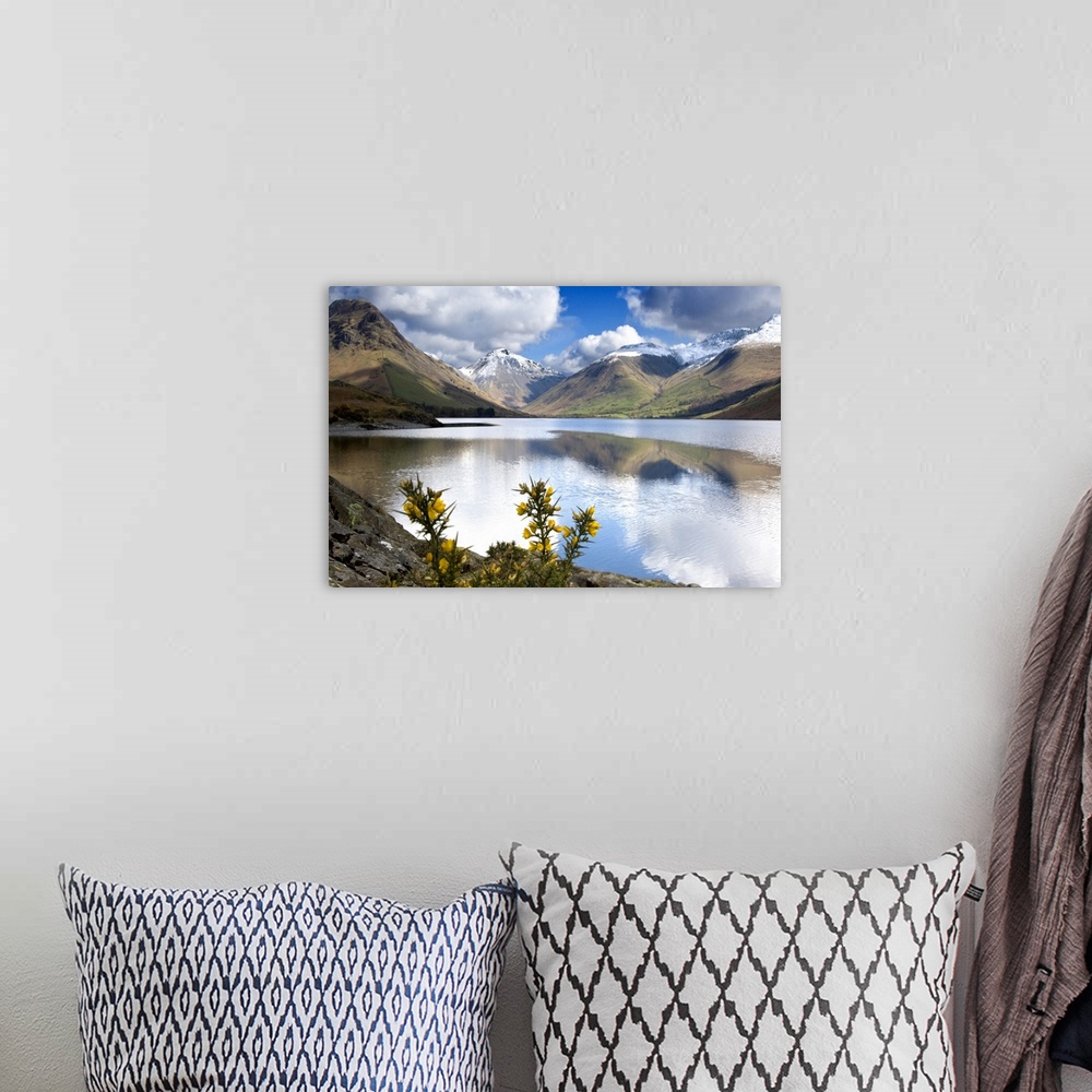 A bohemian room featuring Mountains And Lake, Lake District, Cumbria, England, United Kingdom.
