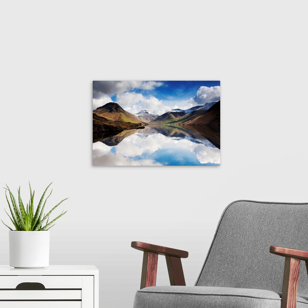 A modern room featuring Mountains And Lake, Lake District, Cumbria, England, United Kingdom