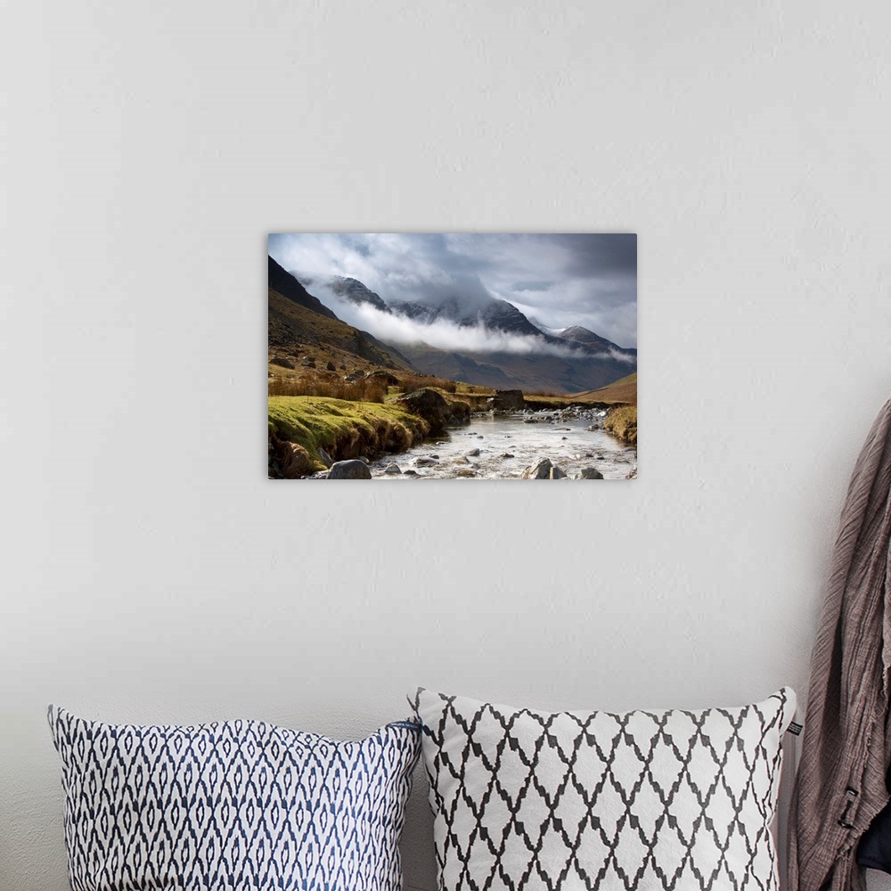 A bohemian room featuring Mountains And River, Lake District, Cumbria, England, UK