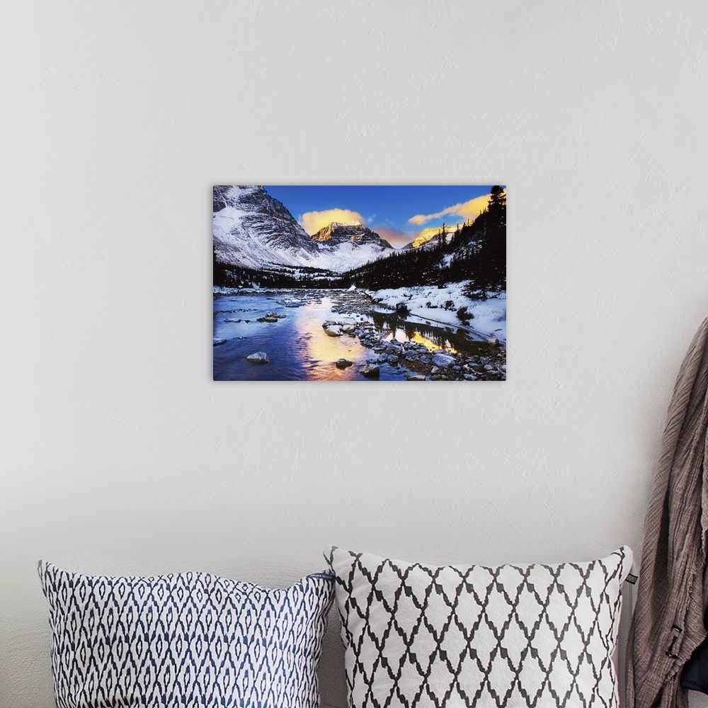 A bohemian room featuring Mountains In The Winter