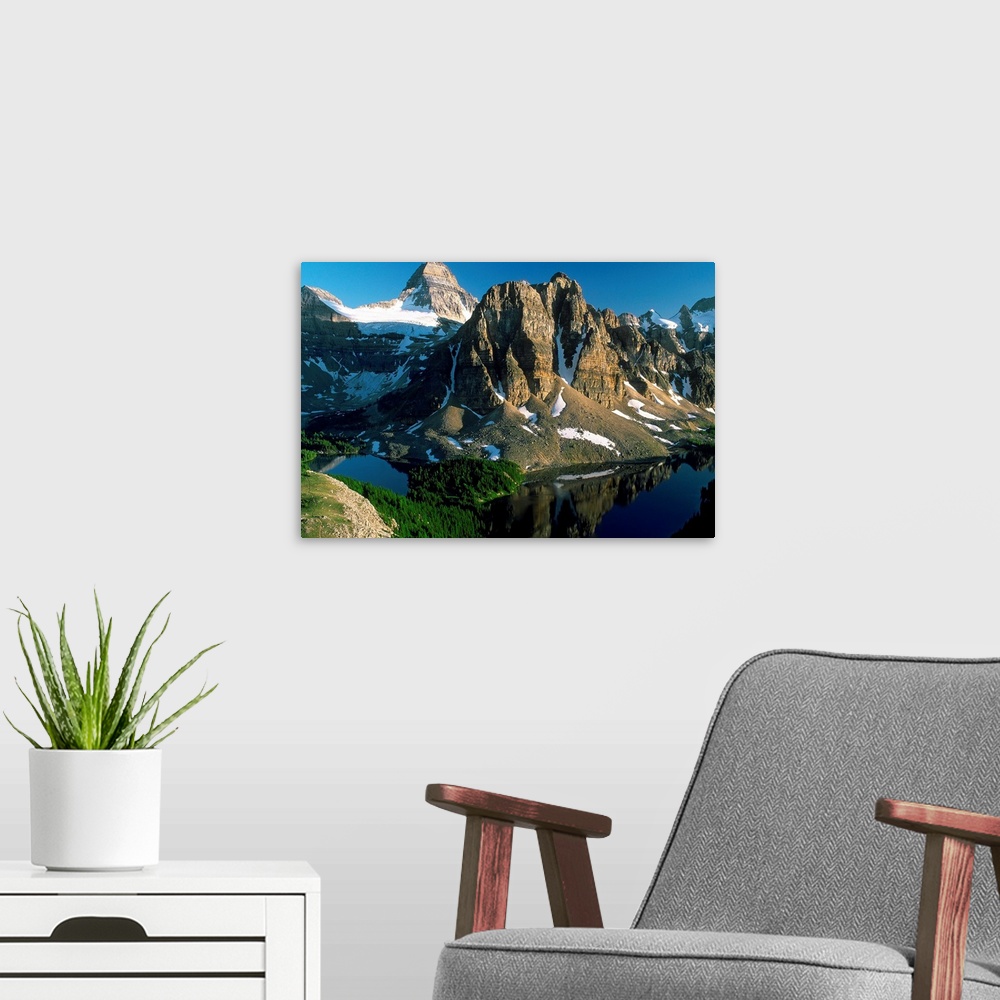 A modern room featuring Mt Assiniboine Provincial Park, British Columbia, Canada