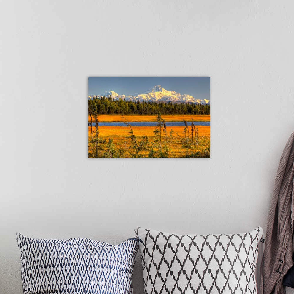 A bohemian room featuring Mt. McKinley At Sunset, Denali National Park, Southcentral Alaska
