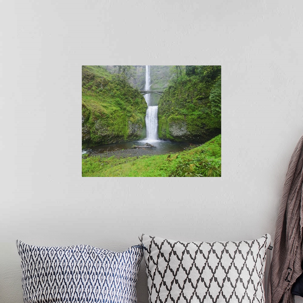A bohemian room featuring Multnomah Falls In Spring In Columbia River Gorge, Oregon