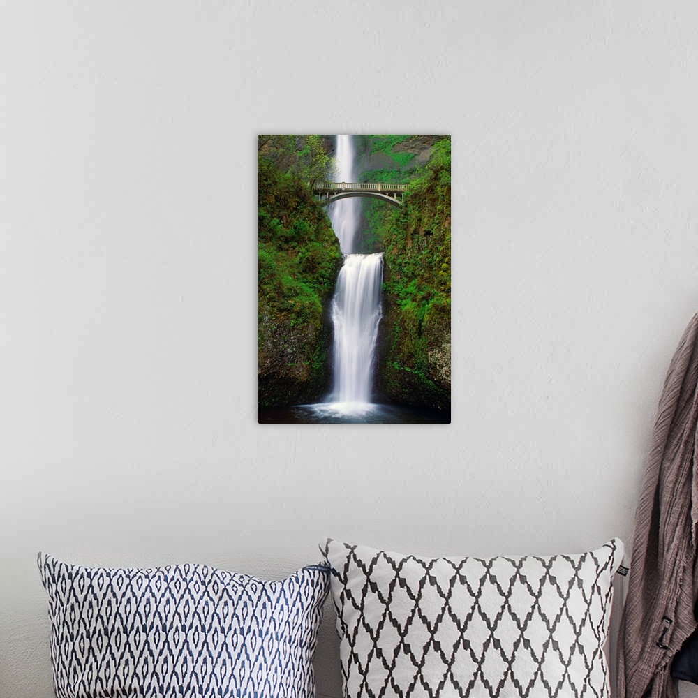 A bohemian room featuring Multnomah Falls, Oregon, USA