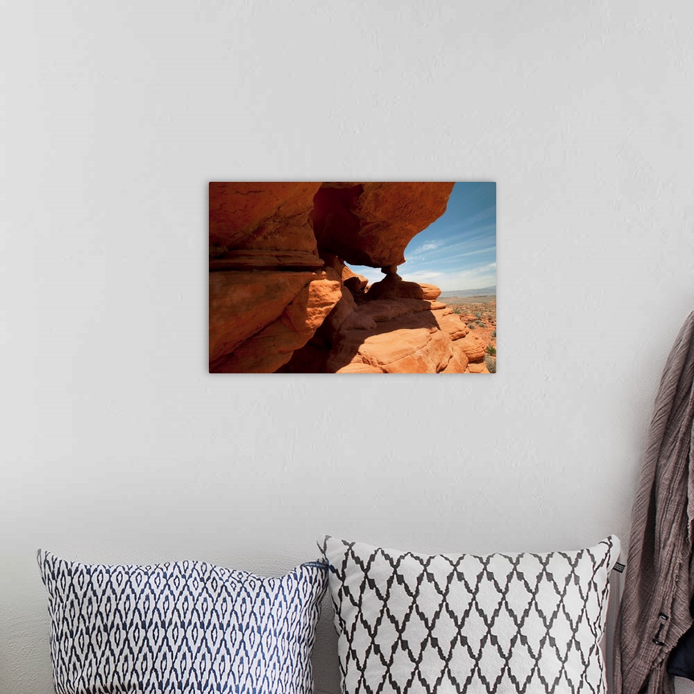 A bohemian room featuring Nevada, Las Vegas, Red Rock Formation In The Desert