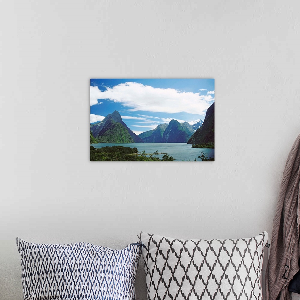 A bohemian room featuring New Zealand, Fiordlands National Park, Milford Sound