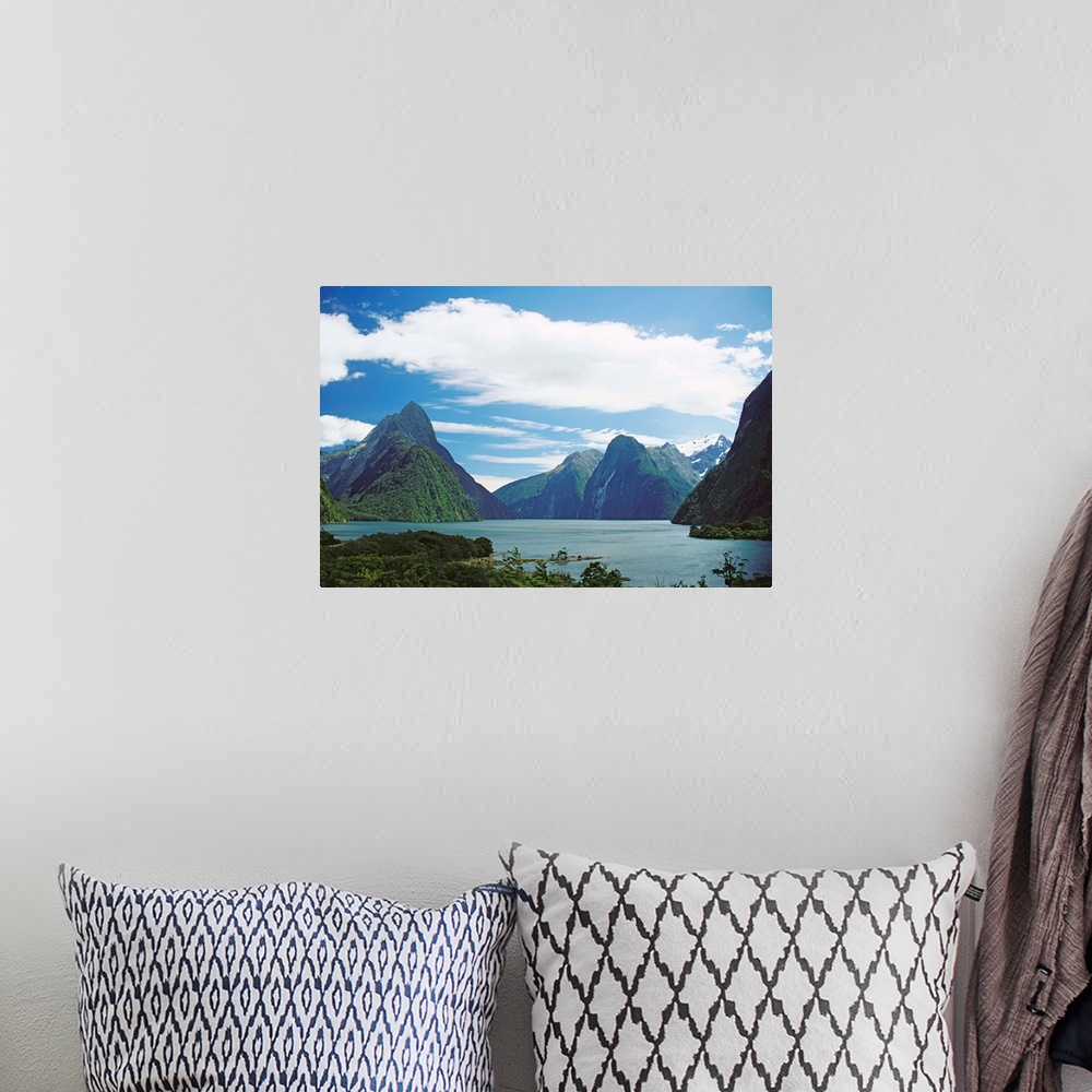 A bohemian room featuring New Zealand, Fiordlands National Park, Milford Sound
