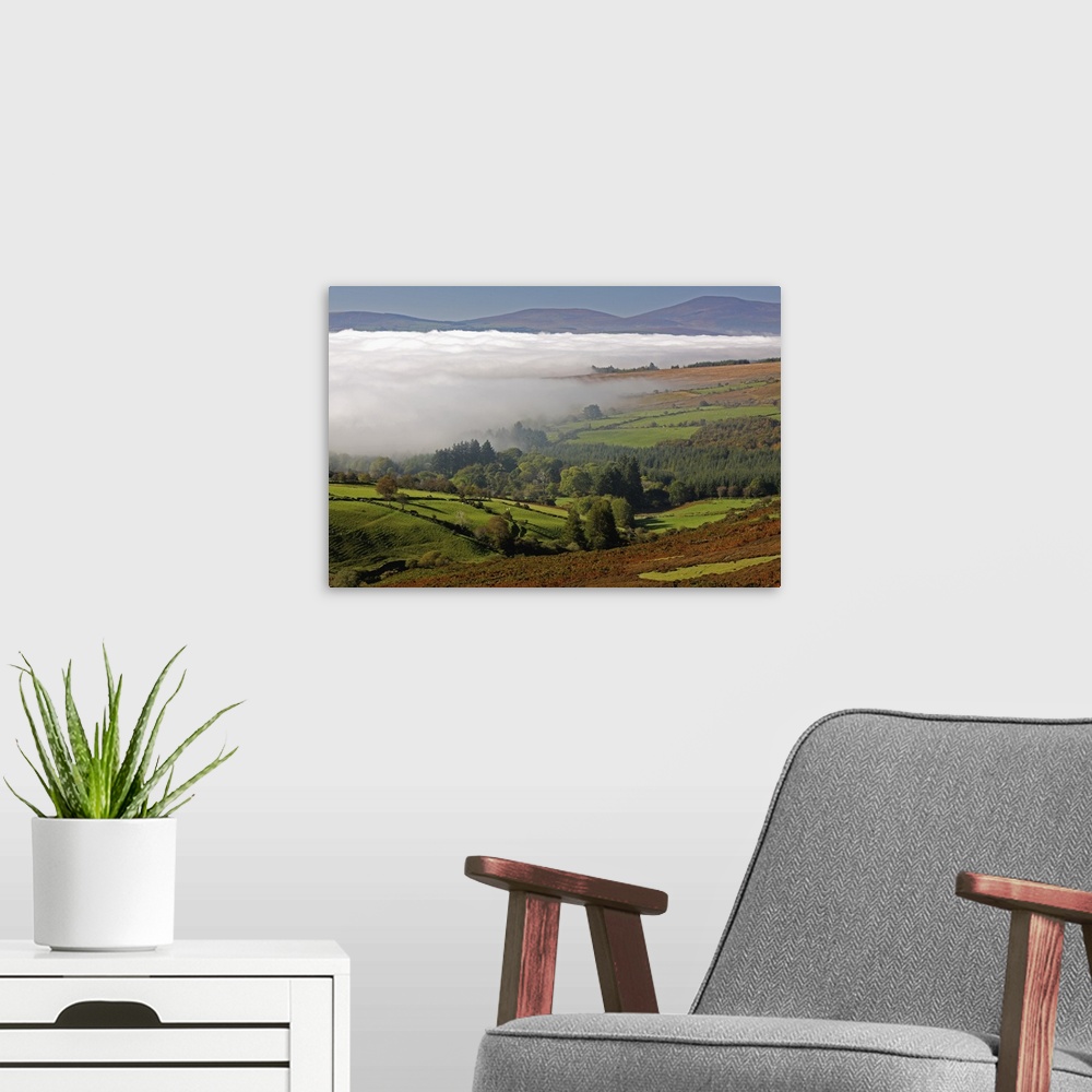 A modern room featuring Nire Valley Landscape; Clonmel, County Tipperary, Ireland