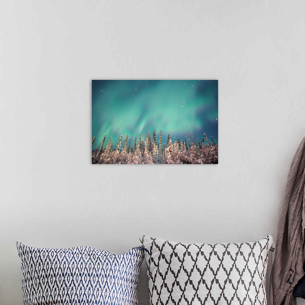 A bohemian room featuring Northern Lights, Dempster Highway, Yukon
