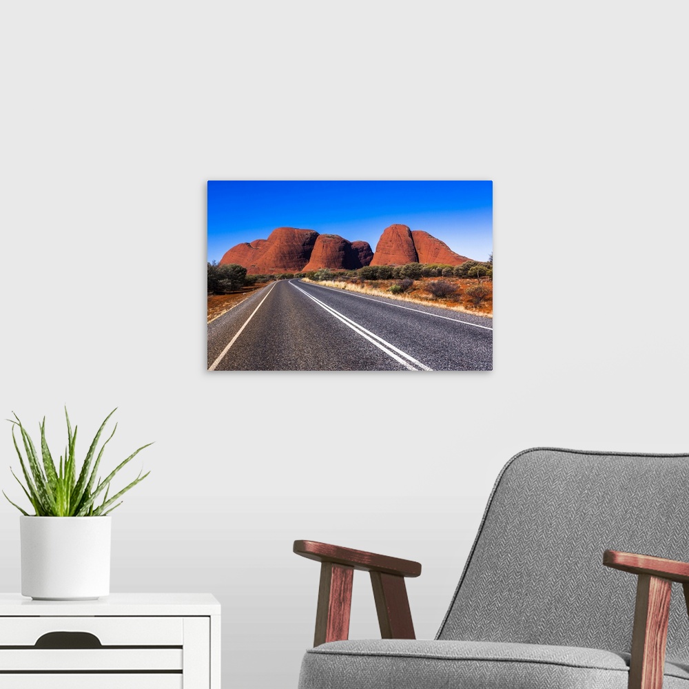 A modern room featuring Olgas (Kata Tjuta), Uluru-Kata Tjuta National Park, Northern Territory, Australia