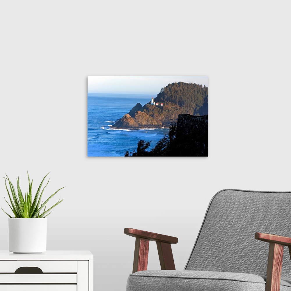 A modern room featuring Oregon, USA, Heceta Head Lighthouse Along The Coast Of The Pacific Ocean