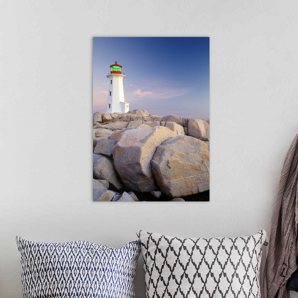 A bohemian room featuring Peggy's Cove Lighthouse, Peggy's Cove, Nova Scotia, Canada