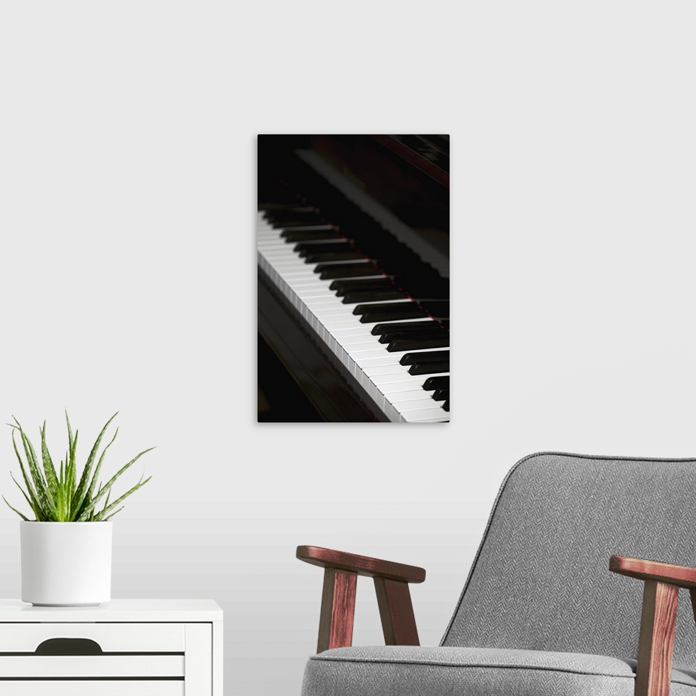 A modern room featuring Piano