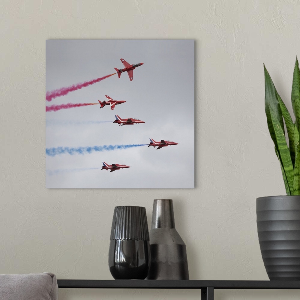 A modern room featuring Red Arrows display team at RNAS Yeovilton Airday 2011.
