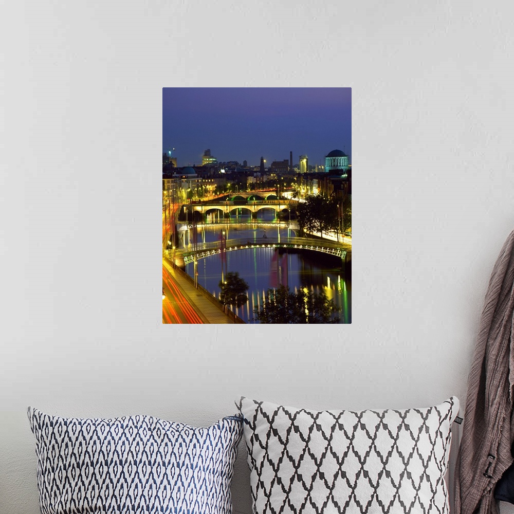 A bohemian room featuring River Liffey Bridges, Dublin, Ireland