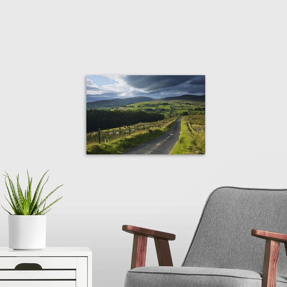 A modern room featuring Road Through Glenelly Valley, County Tyrone, Northern Ireland