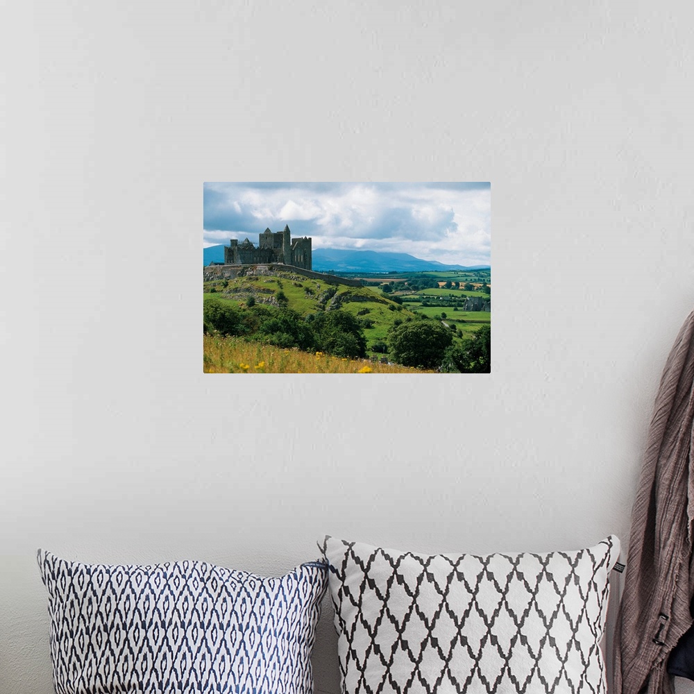 A bohemian room featuring Rock Of Cashel, Ireland, Landscape With The Rock Of Cashel In The Distance