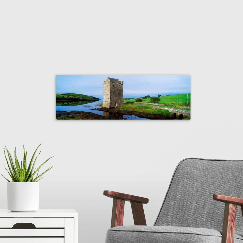 A modern room featuring Rockfleet Castle, Clew Bay, Co Mayo, Ireland