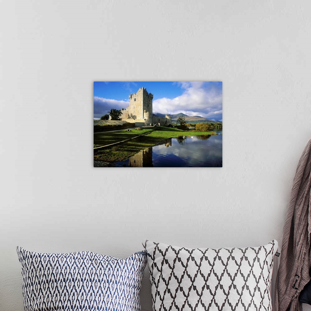 A bohemian room featuring Ross Castle, Killarney, Co Kerry, Ireland