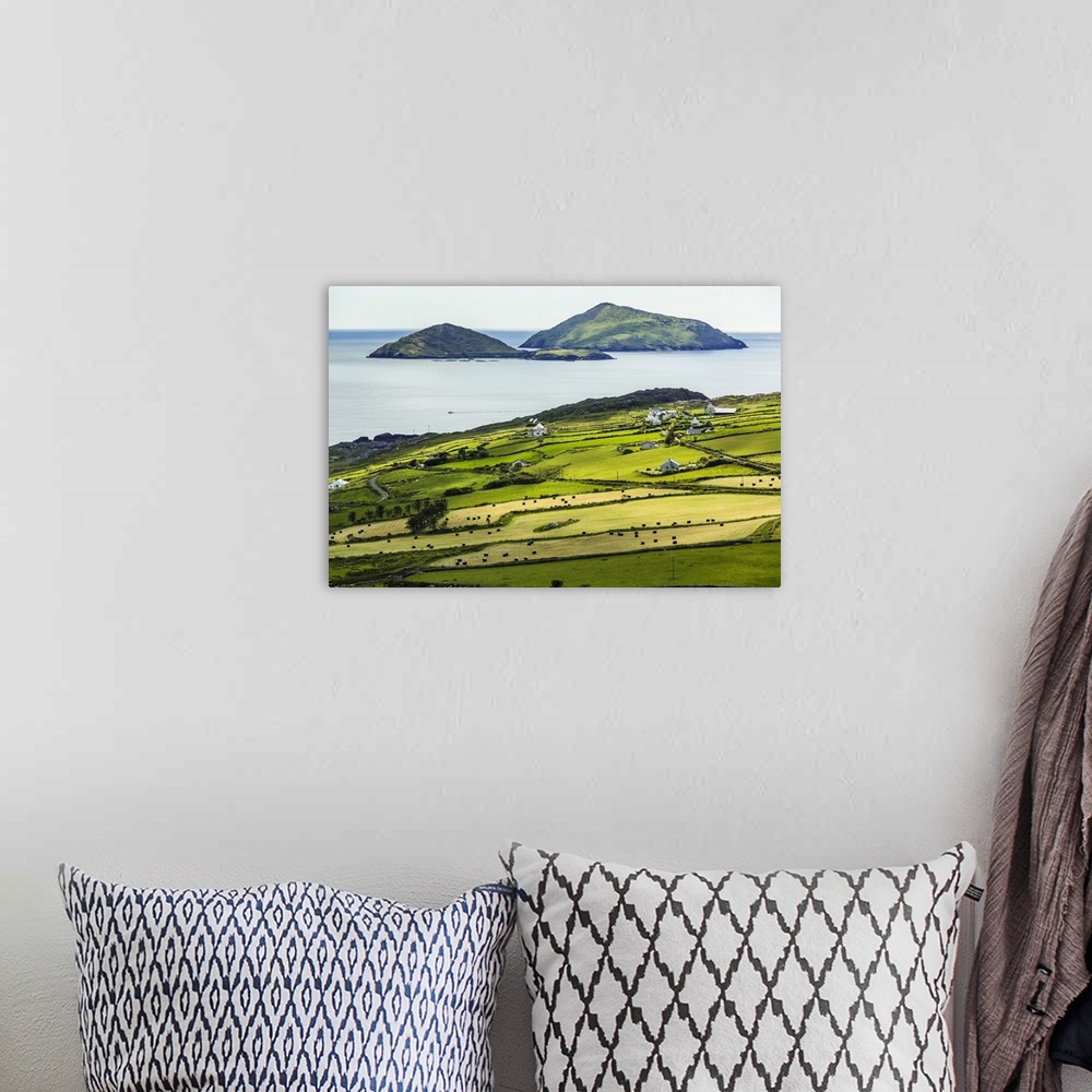 A bohemian room featuring Scenic, coastal view of Caherdaniel, along the Ring of Kerry, County Kerry, Ireland