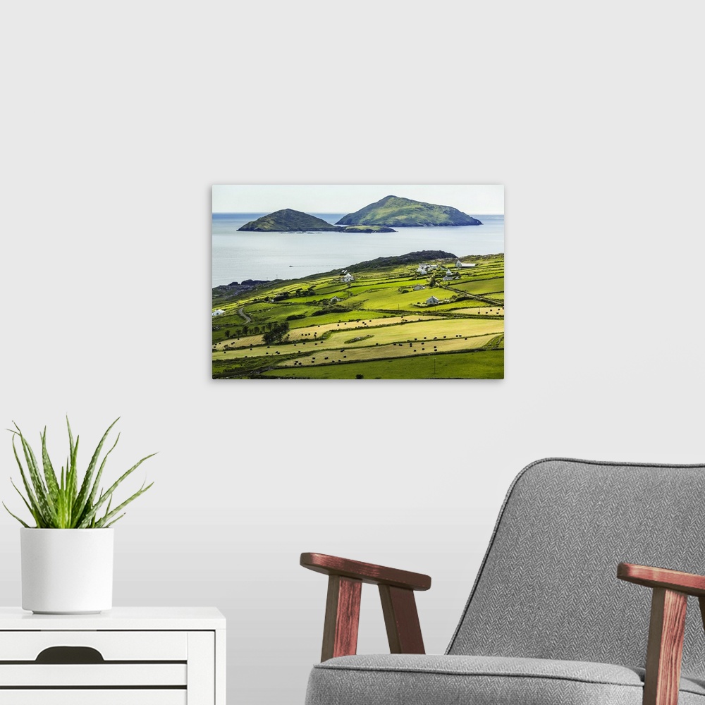 A modern room featuring Scenic, coastal view of Caherdaniel, along the Ring of Kerry, County Kerry, Ireland