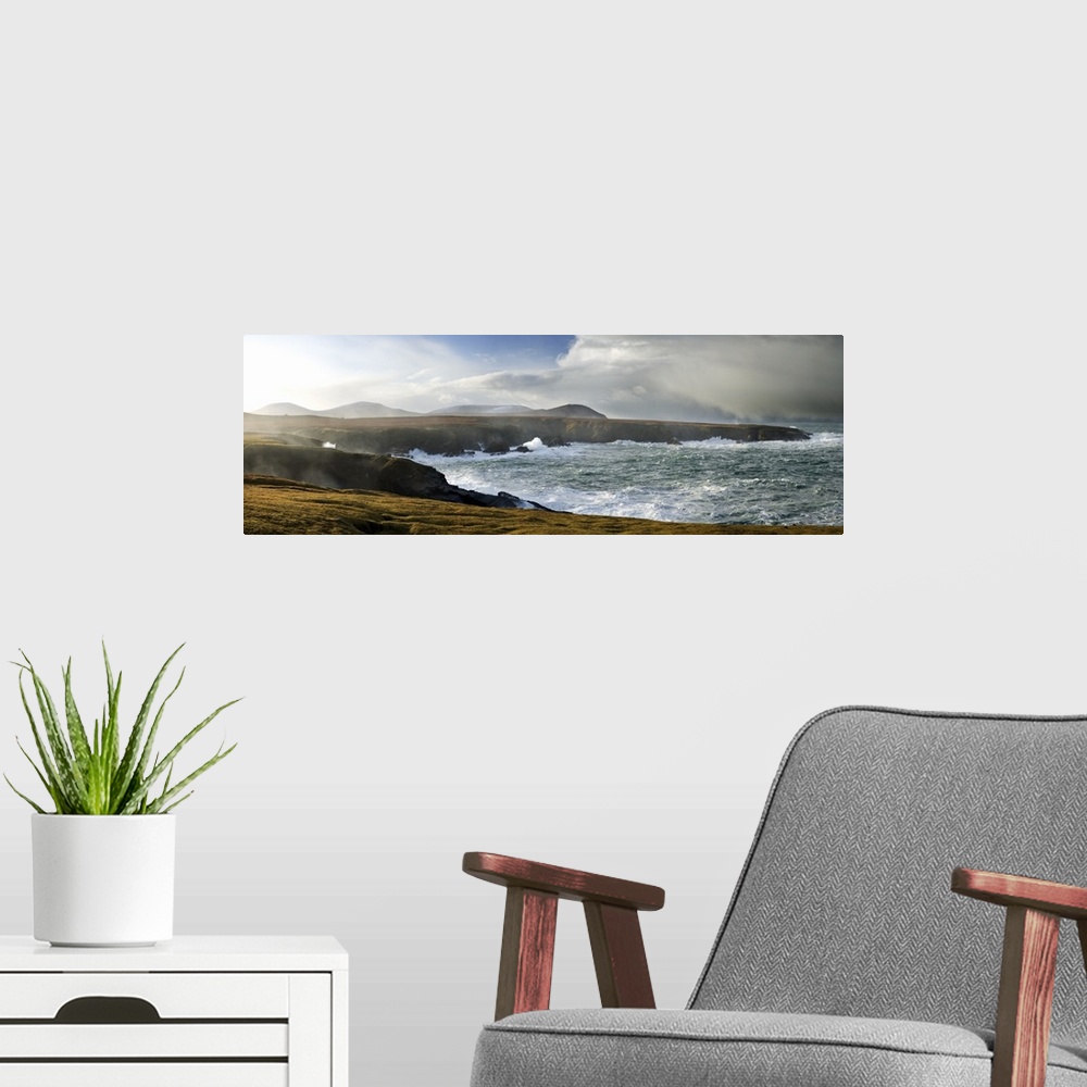 A modern room featuring Sea Cliffs Next To The Atlantic, North Mayo, County Mayo, Ireland