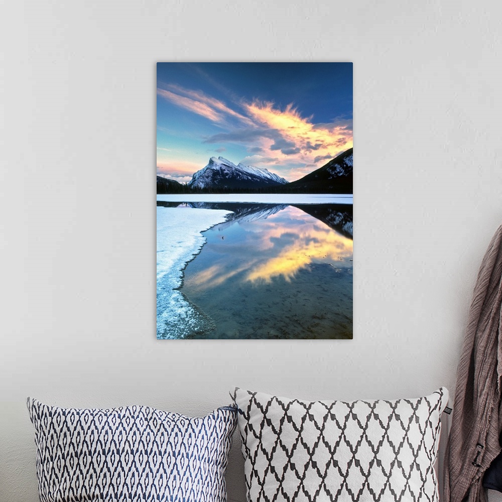 A bohemian room featuring Second Vermilion Lake And Mount Rundle, Banff National Park, Alberta