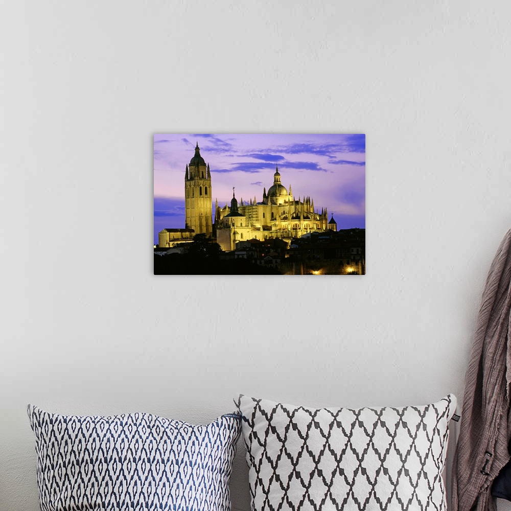 A bohemian room featuring Segovia Cathedral, Segovia, Castile And Leon, Spain