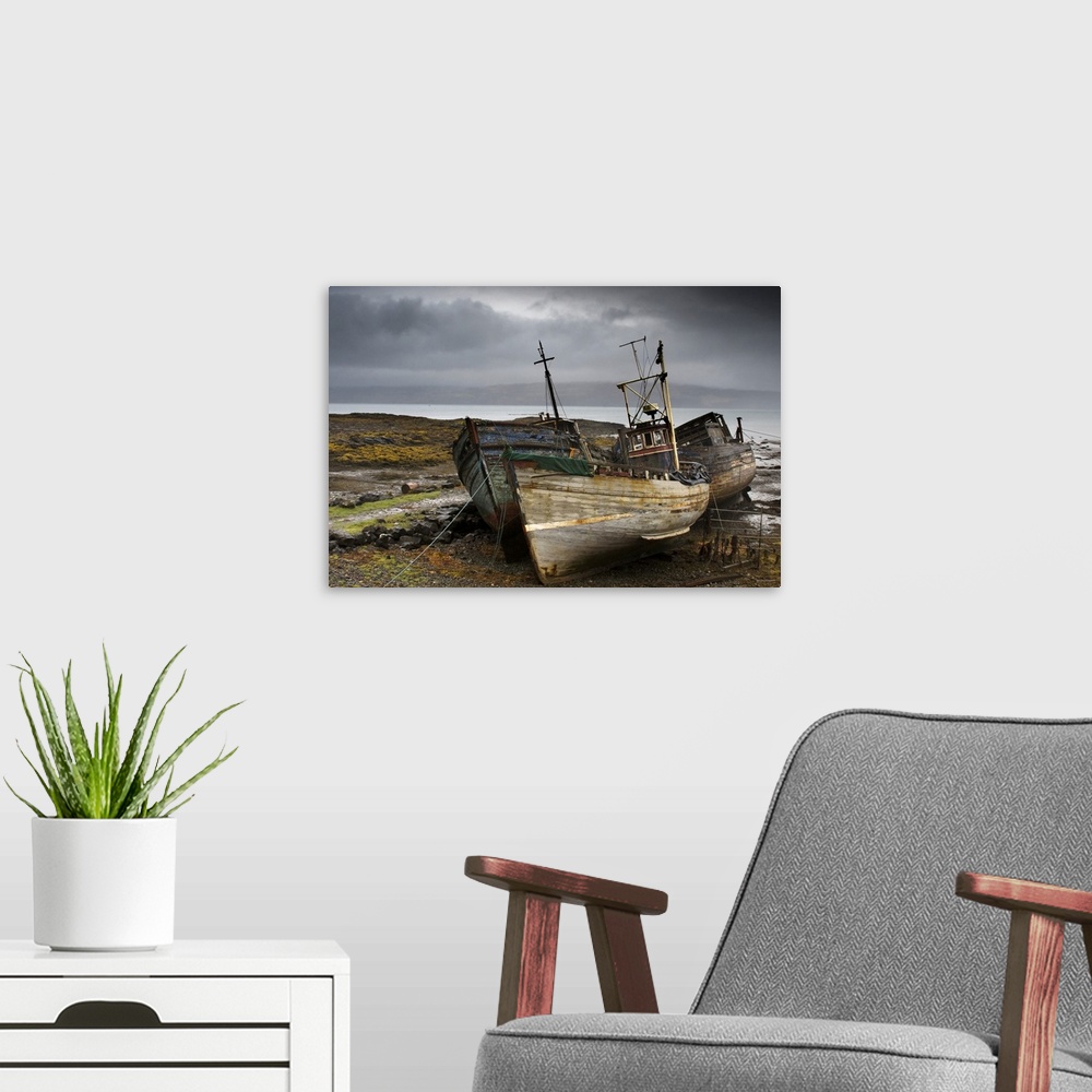 A modern room featuring Shipwreck, Isle Of Mull, Scotland