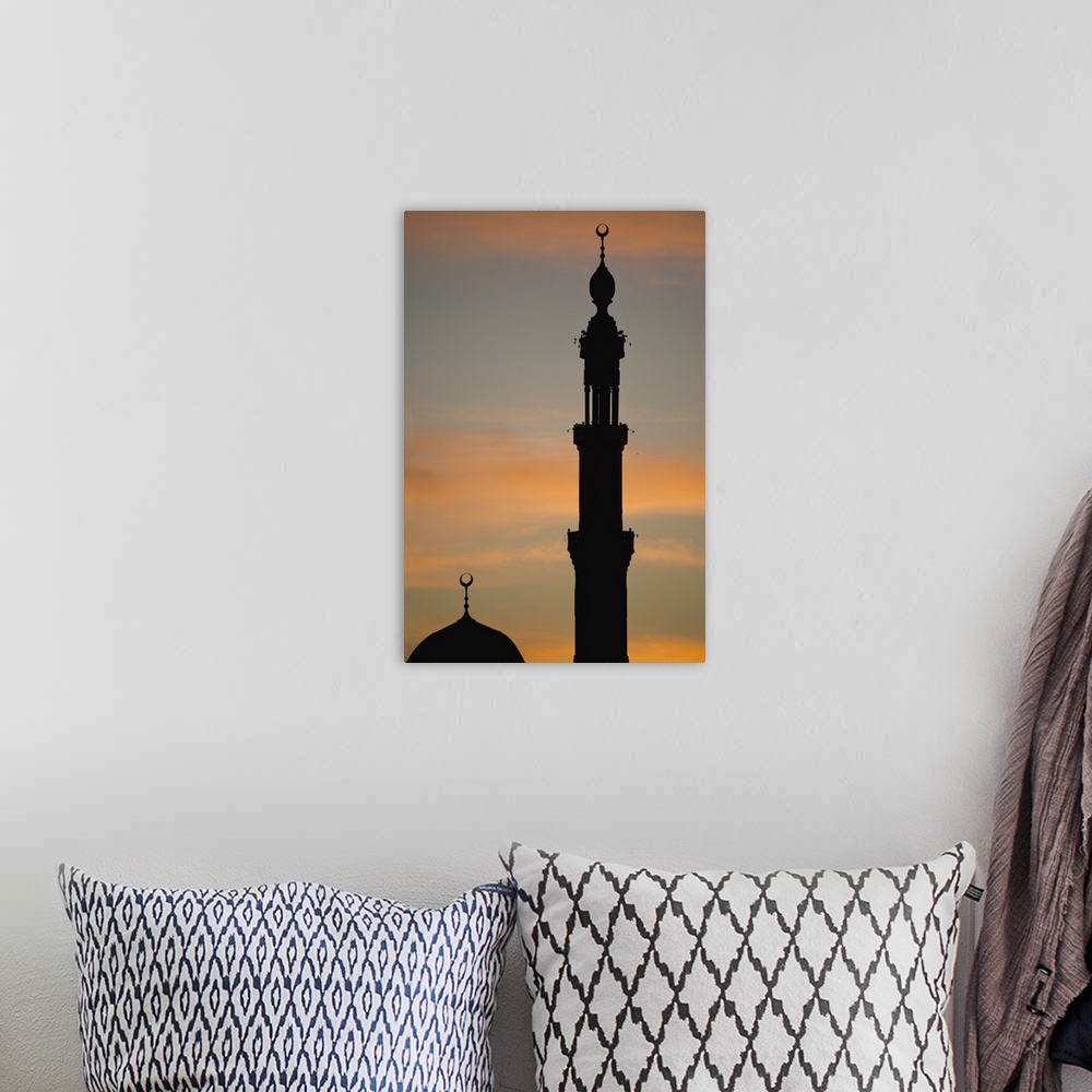 A bohemian room featuring Silhouette Of Mosque At Dawn; Egypt