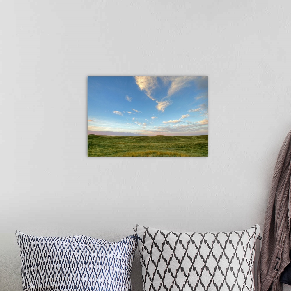 A bohemian room featuring Sky At Sunset, Grasslands National Park, Saskatchewan, Canada