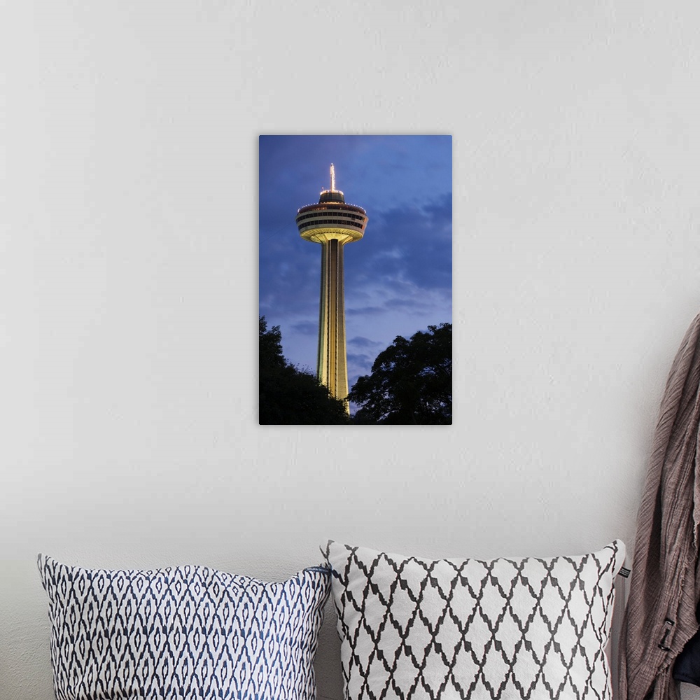 A bohemian room featuring Skylon Tower, Niagara Falls, Ontario, Canada