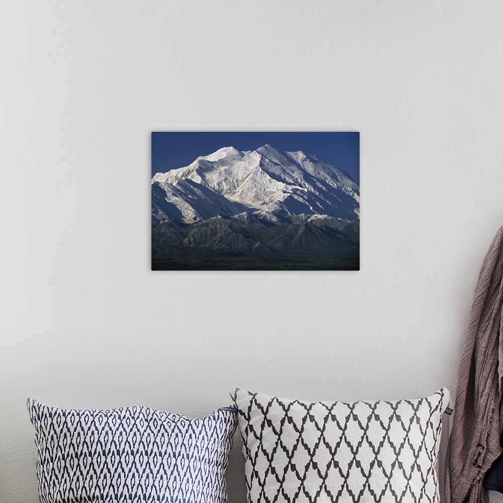 A bohemian room featuring Snow-Capped Mount Mckinley, Alaska