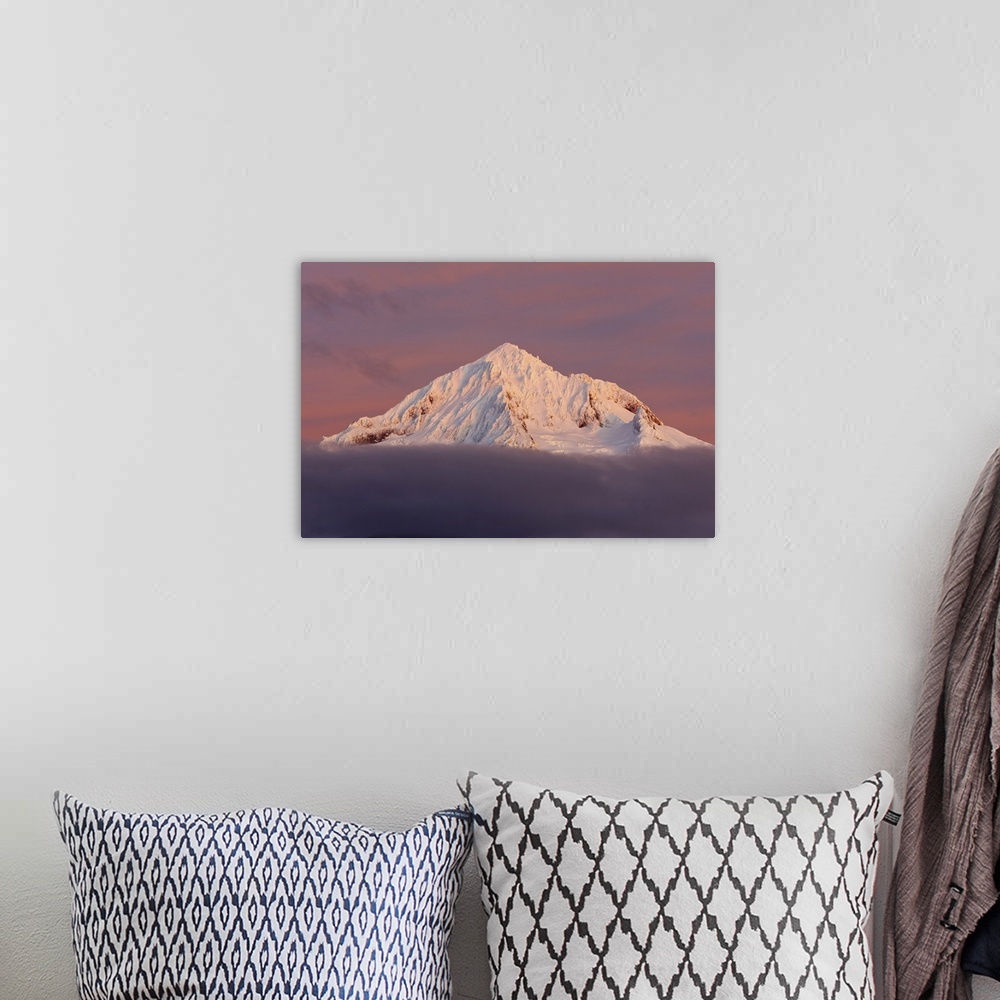 A bohemian room featuring 24 Nov 2009, Oregon, USA --- Snow on Mt. Hood in the Oregon Cascades --- Image by  Craig Tuttle/C...