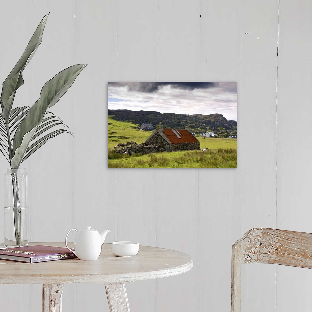 A farmhouse room featuring Stone Farmhouse And Surrounding Field, Isle Of Colonsay, Scotland