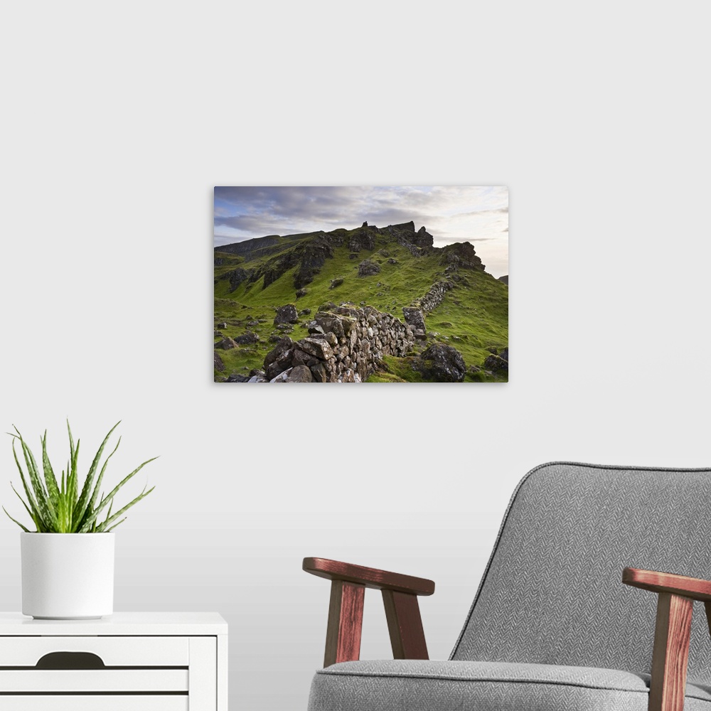 A modern room featuring Stone Fence on Ridge, Isle of Skye, Scotland
