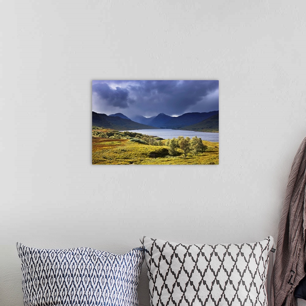 A bohemian room featuring Storm Cloud over Loch Arklet, Glen Arklet, Trossachs, Scotland