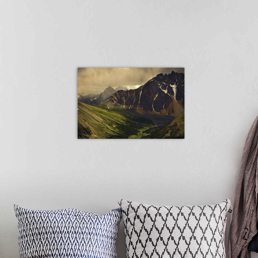 A bohemian room featuring Storm Clouds In Valley