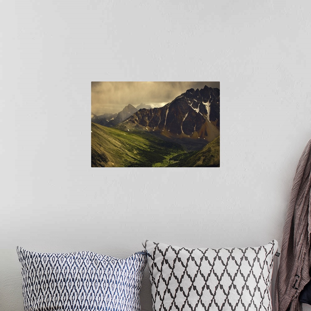 A bohemian room featuring Storm Clouds In Valley