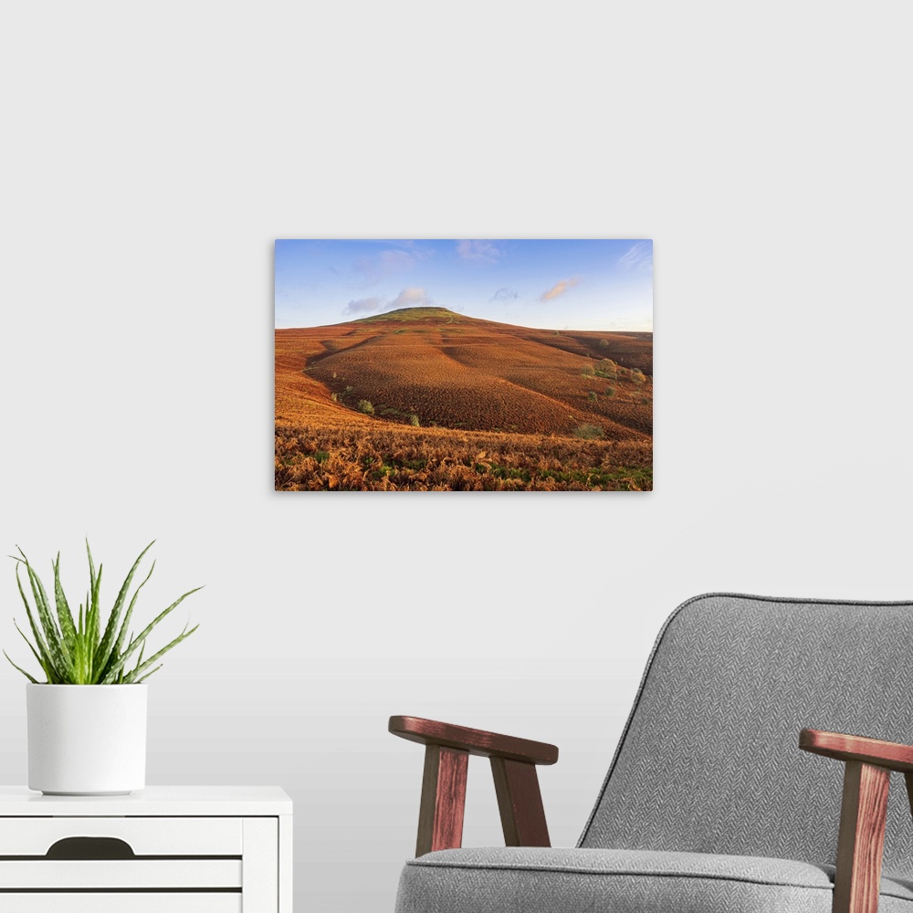 A modern room featuring Sugar loaf mountain at Abergavenny in South Wales.