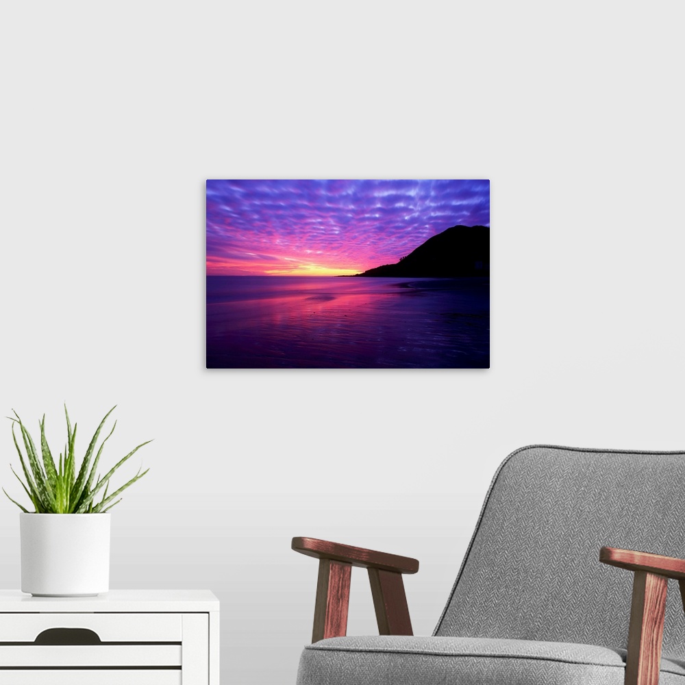 A modern room featuring Sunrise At Bray Head, Co Wicklow, Ireland