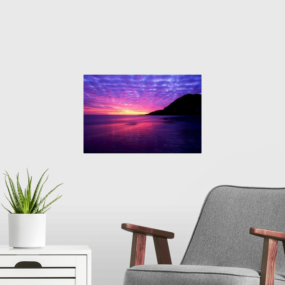 A modern room featuring Sunrise At Bray Head, Co Wicklow, Ireland
