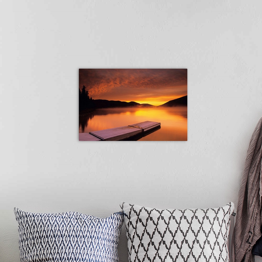 A bohemian room featuring Sunrise On Nictau Lake, New Brunswick, Canada