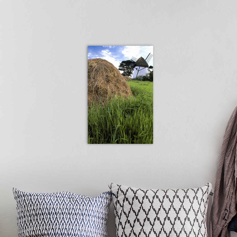 A bohemian room featuring Tacumshane Windmill, County Wexford, Ireland; Windmill And Haystack