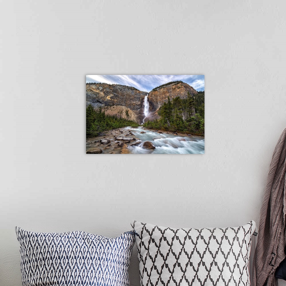 A bohemian room featuring Takkakaw Falls, Yoho National Park, British Columbia, Canada