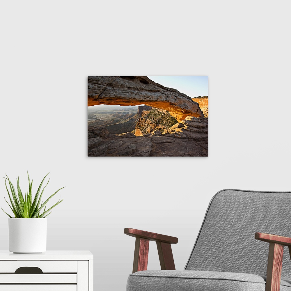 A modern room featuring The Arch, Arches National Park, Moab, Utah