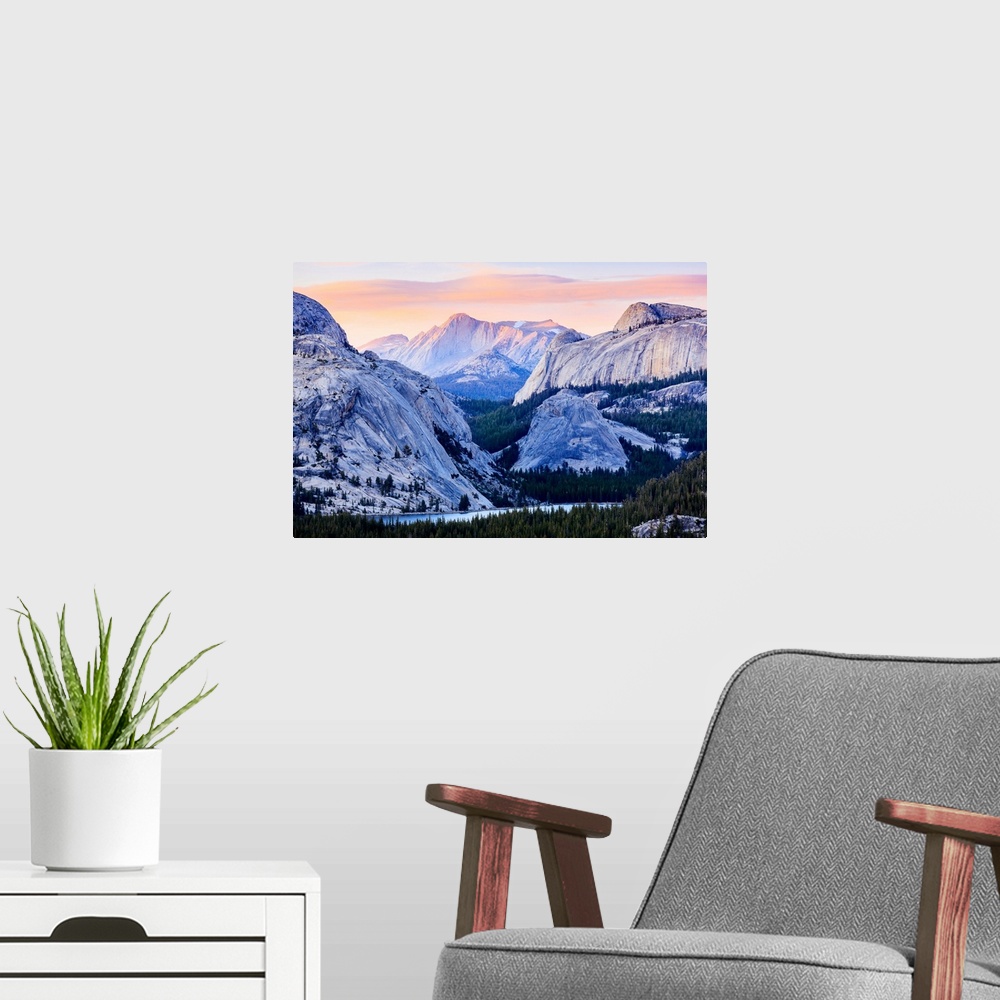 A modern room featuring The high country in Yosemite National Park, California, United States of America.