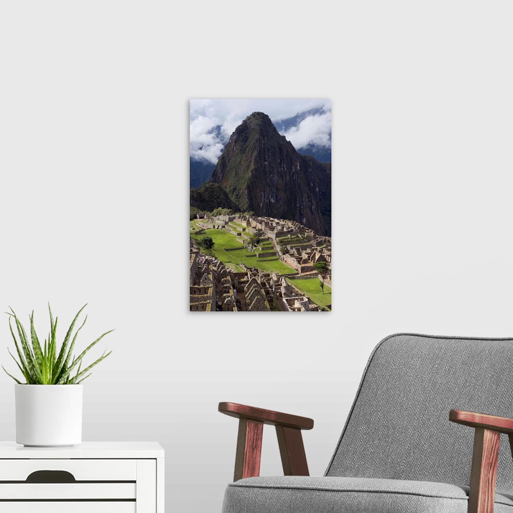 A modern room featuring The Historic Inca Site Machu Picchu; Peru