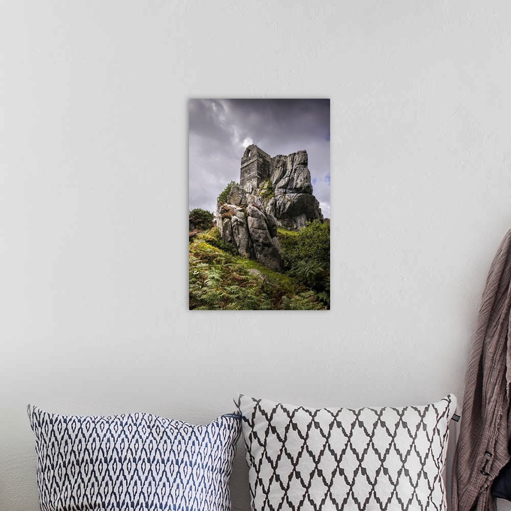 A bohemian room featuring The ruins of the atmospheric 15th century Roche Rock Hermitage in Cornwall.