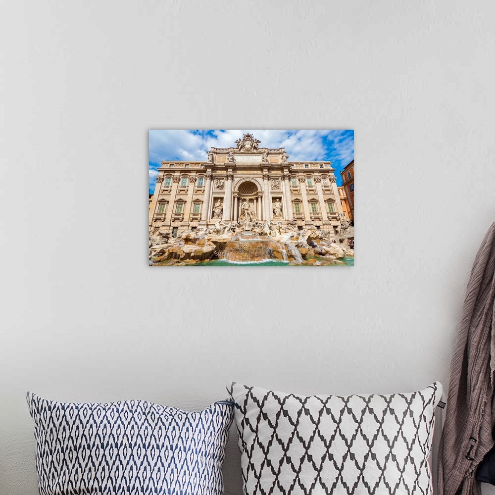 A bohemian room featuring Trevi Fountain, Rome, Italy